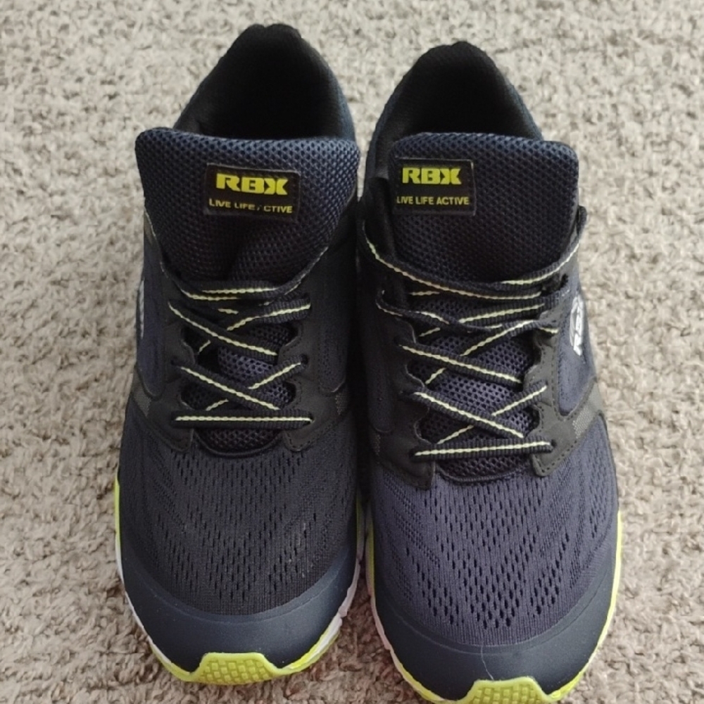 RBX Blue and Yellow Athletic Shoes with Breathable Mesh